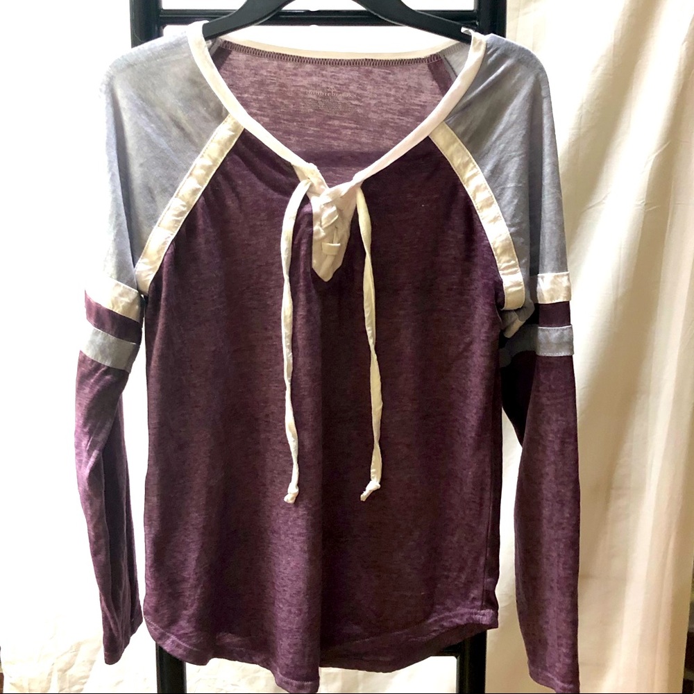 Ladies Bobbie Brooks athletic style purple shirt